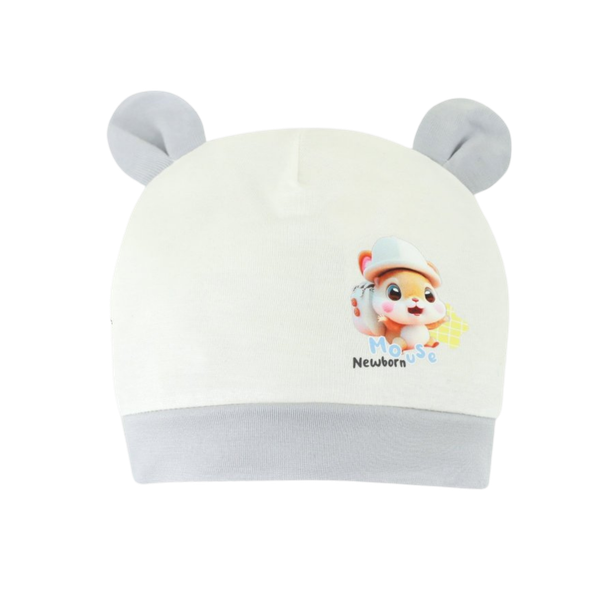 Mũ sơ sinh phối tai Dokma DS640
