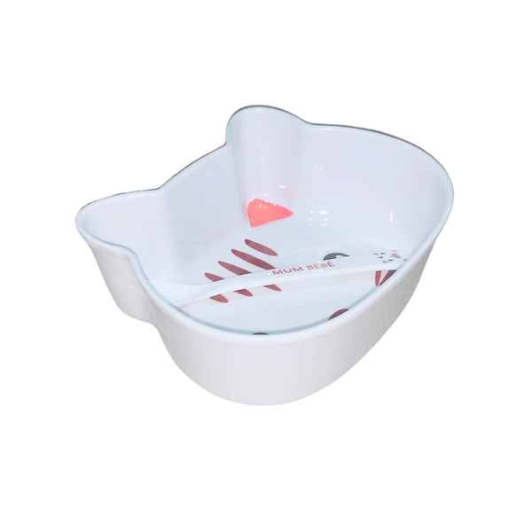 Chén mèo thỏ kèm muỗng