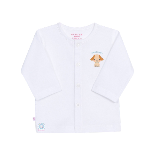 Áo cài giữa trắng TD HB s3m (mẫu mới)