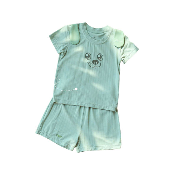 Bộ cộc tay tai thỏ Hrnee