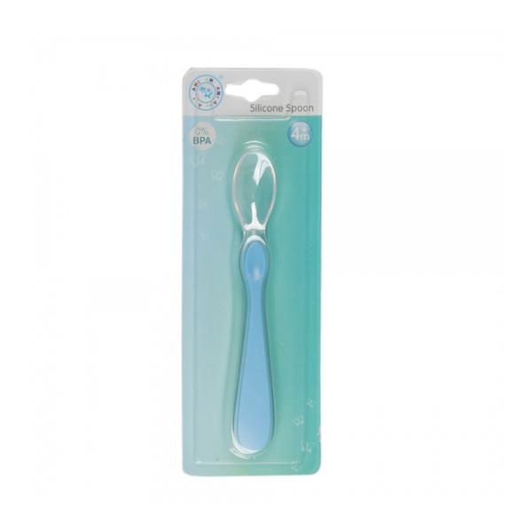 Muỗng silicone mềm AMI xanh dương