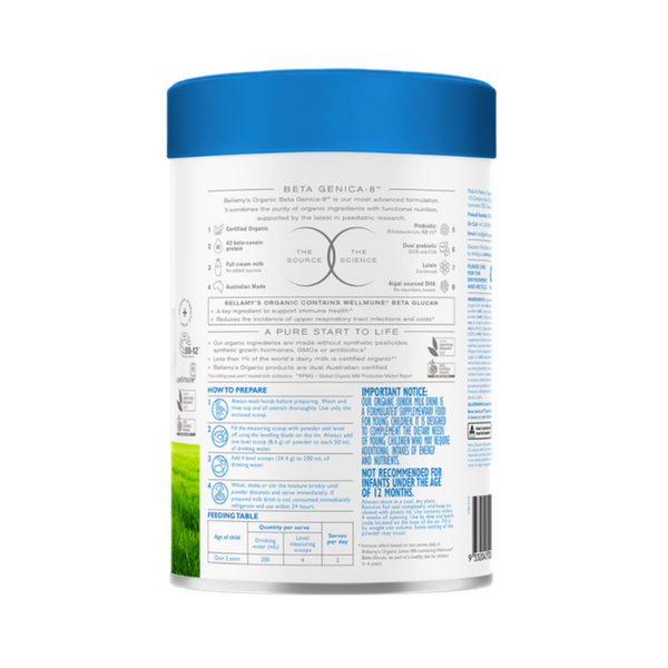 Sữa Bellamy's Organic đạm A2 số 4 (800g) cho bé trên 2 tuổi