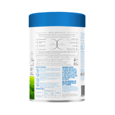 Sữa Bellamy's Organic đạm A2 số 4 (800g) cho bé trên 2 tuổi