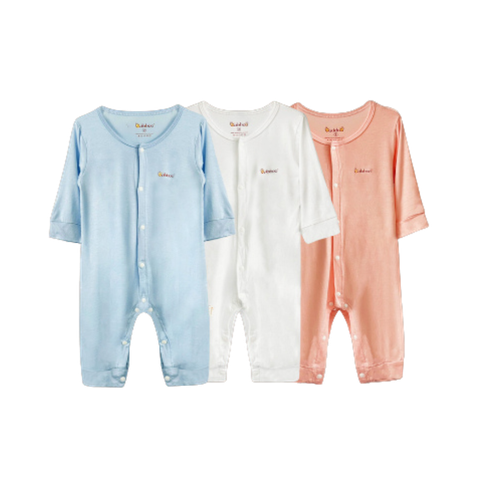 Áo liền quần cài giữa vải visco siêu mềm Babiboo