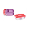 Bộ 2 đĩa chia ngăn chống trượt Munchkin hồng-tím
