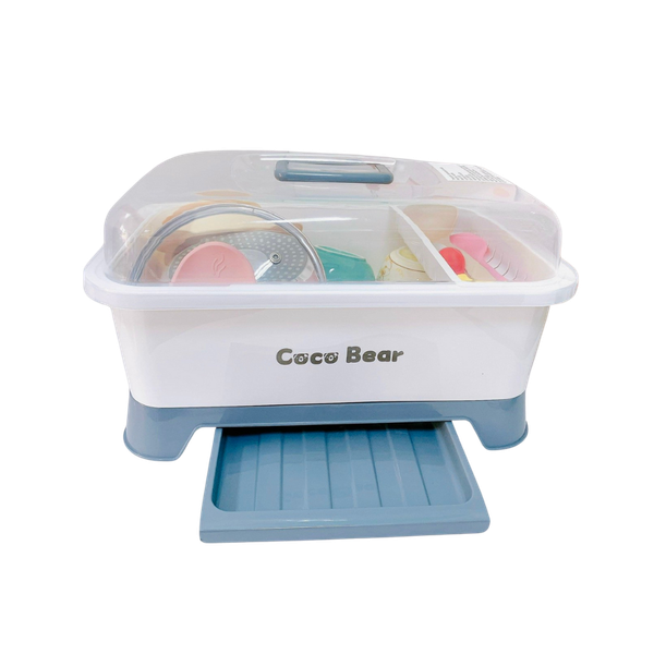Khay úp bát đĩa Coco bear
