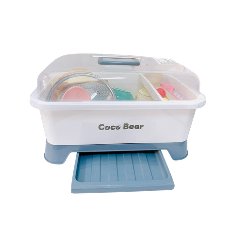 Khay úp bát đĩa Coco bear