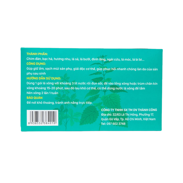 Lá xông tắm sau sinh Taco