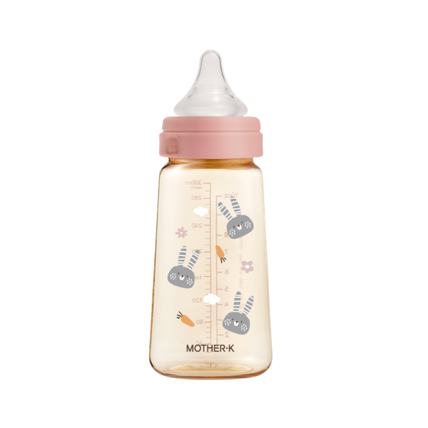 Bình sữa PPSU Hàn Quốc Mother-K 280ml (thỏ hồng)