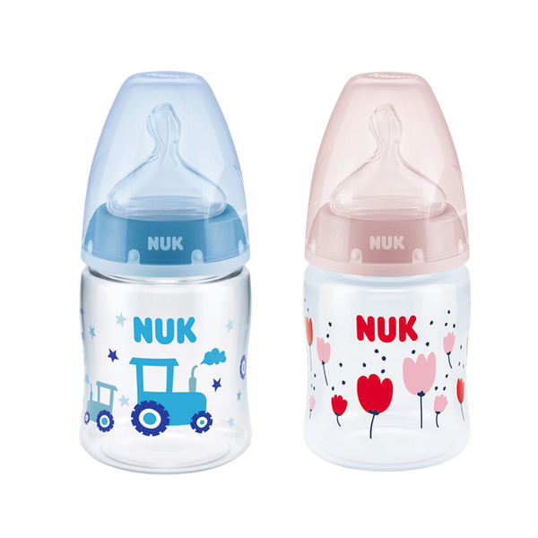 Bình sữa cảm biến nhiệt Nuk PP 150ml núm ti silicone s1-M