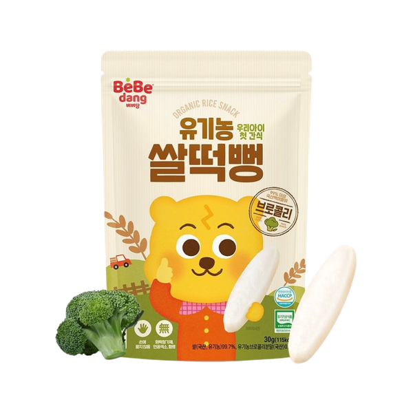 Bánh gạo miếng hữu cơ Bebedang vị súp lơ (từ 6 tháng)