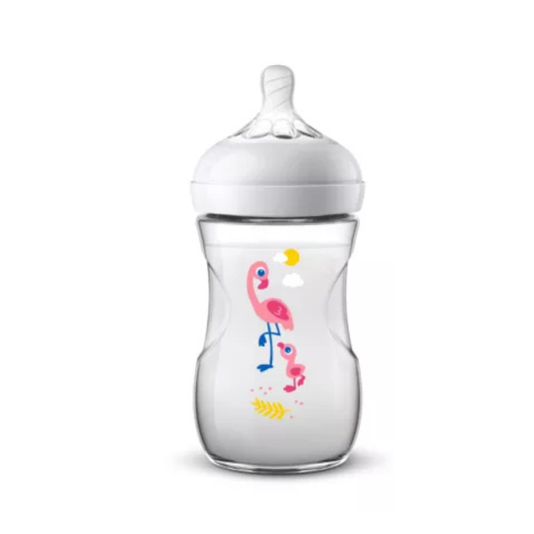 Bình sữa Philips Avent mô phỏng tự nhiên Flamingo hồng 260ml (đơn)