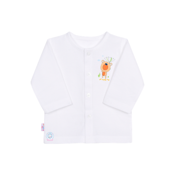 Áo cài giữa trắng TN HB s6m (mẫu mới)