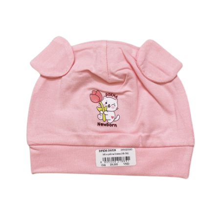 Mũ sơ sinh phối tai Dokma DS528