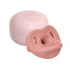 Ty ngậm 100% silicone cao cấp Moyuum size 6+ màu dâu rừng