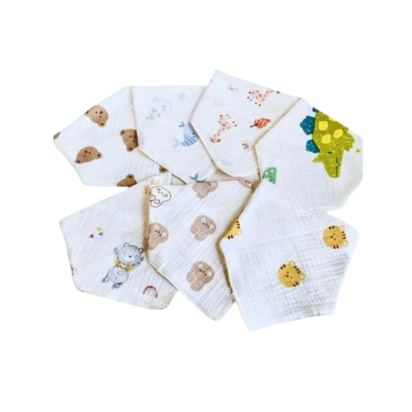 Yếm xô trẻ em hình tam giác Top kids (set 2 cái)