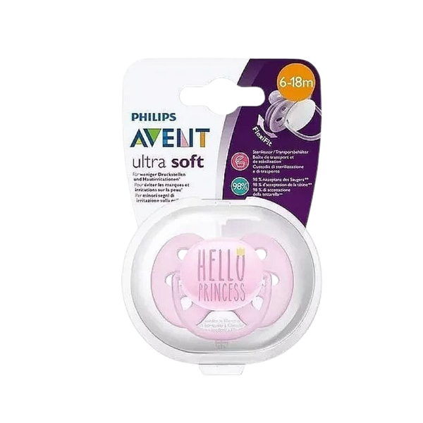 Ty ngậm thông khí Philips Avent 6-18m gái (vỉ đơn)