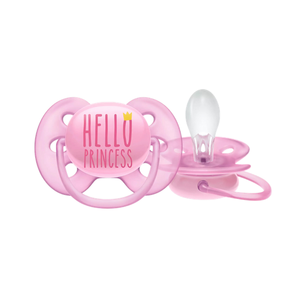 Ty ngậm silicon thông khí Philips Avent 6-18m gái (vỉ đơn)