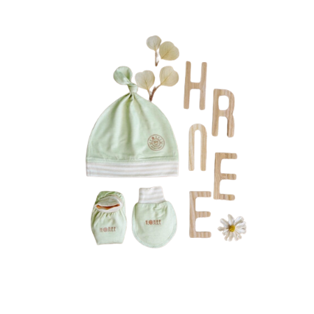 Set mũ bao tay chân Je t'aime Hrnee