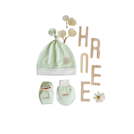 Set mũ bao tay chân Korea style Hrnee