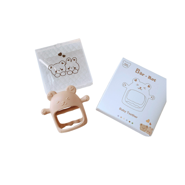 Gặm nướu silicone (kèm hộp đựng) gấu thỏ Barrot