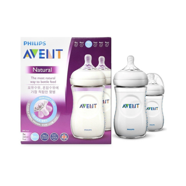 Bình sữa Philips Avent mô phỏng tự nhiên 260ml (set 2)