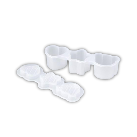 Bộ 3 khuôn cơm, trứng Inomata nhựa trong (konbini)