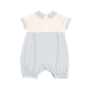 Body cộc xanh phối màu trắng thêu chữ 0-9m Nous