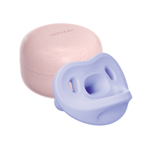 Ty ngậm 100% silicone cao cấp Moyuum size 0+ màu tím