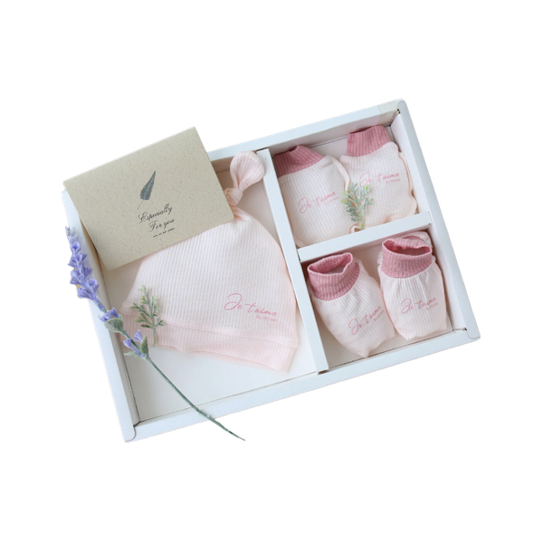 Set mũ bao tay chân Je t'aime Hrnee