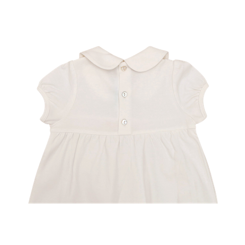 Body cộc màu trắng thêu chữ 0-9m Nous