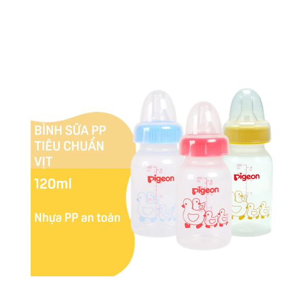 Bình sữa Pigeon PP tiêu chuẩn 120ml