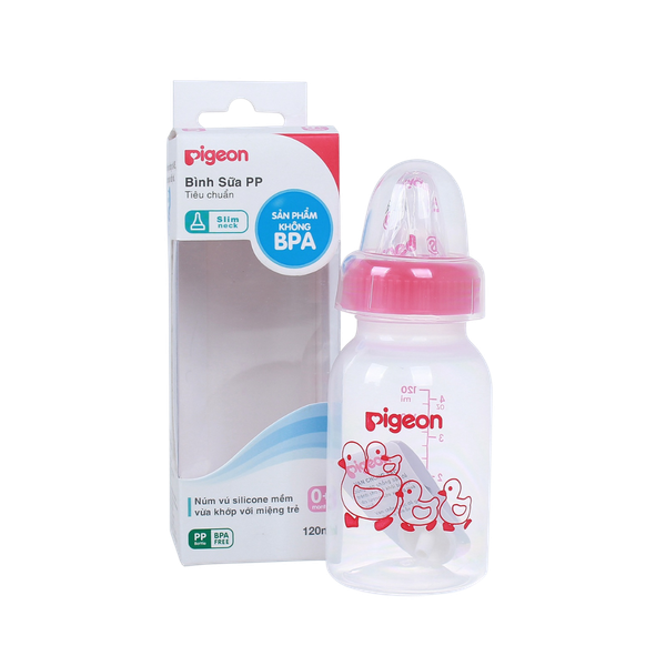 Bình sữa Pigeon PP tiêu chuẩn 120ml