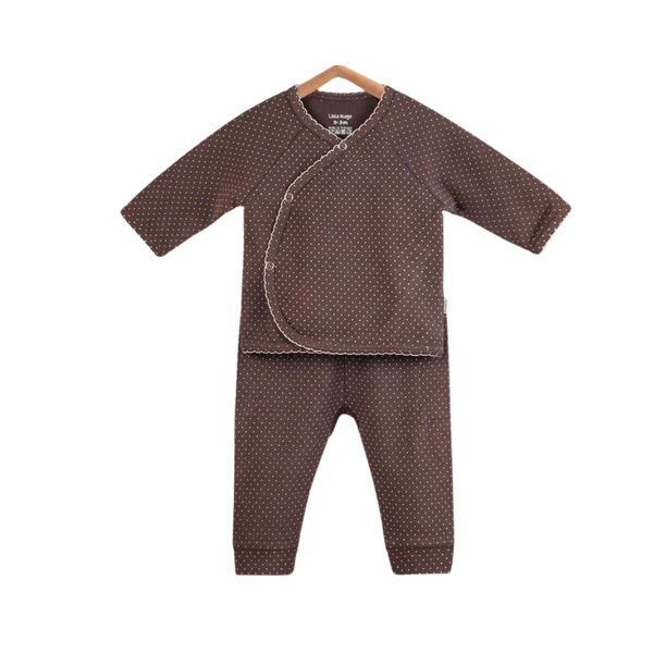 Bộ QA SS cài chéo chấm bi nỉ s0-3m