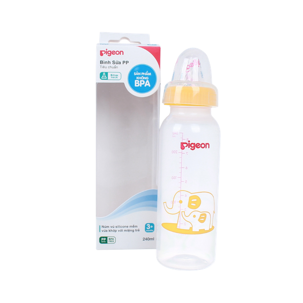 Bình sữa Pigeon PP tiêu chuẩn 240ml