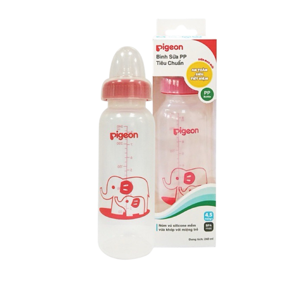 Bình sữa Pigeon PP tiêu chuẩn 240ml