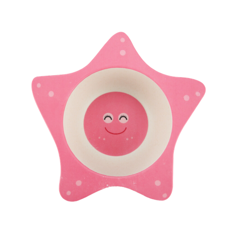 Bát ăn dặm sợi tre Royalcare hình sao biển hồng