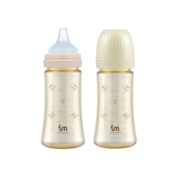 Bình sữa Tovi And Molly nội địa Hàn 280ml hồng (bình đơn, bản sóc)