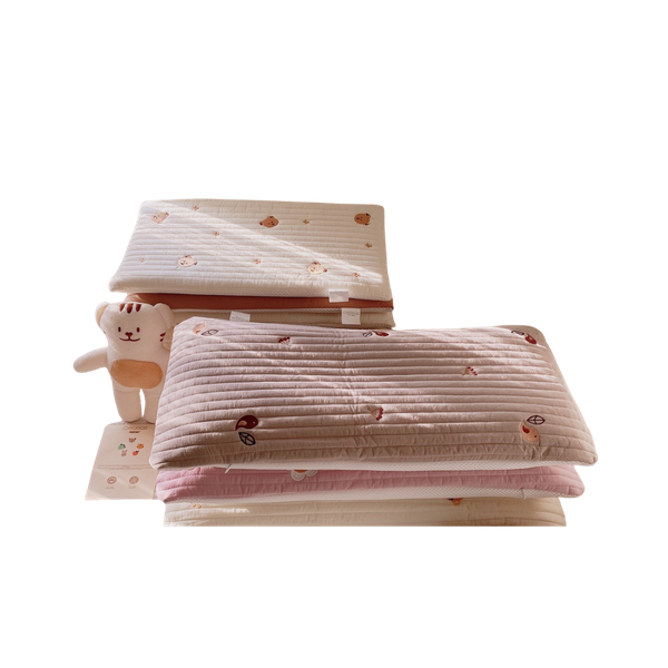 Gối đầu dài chữ nhật thêu trần bông Monona 30x60