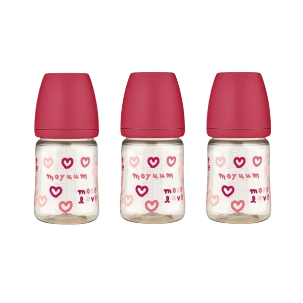 Bình sữa Moyuum trái tim 170ml đỏ