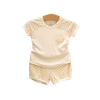 Bộ cộc tay raglan phối kẻ Hrnee