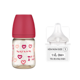 Bình sữa Moyuum trái tim 170ml đỏ