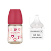 Bình sữa Moyuum trái tim 170ml đỏ