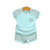 Bộ cộc tay raglan phối kẻ Hrnee