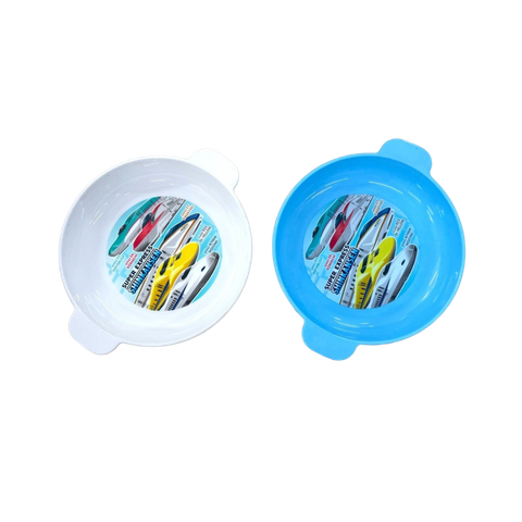 Bát ăn dặm cho bé có quai cầm Osaka 2 màu xanh, trắng