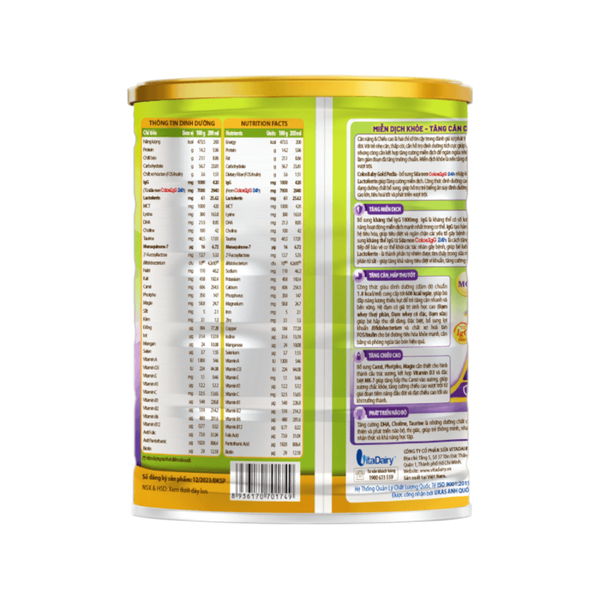 Sữa Colosbaby Gold Pedia (800g) cho bé từ 1-10 tuổi (biếng ăn, thấp còi)