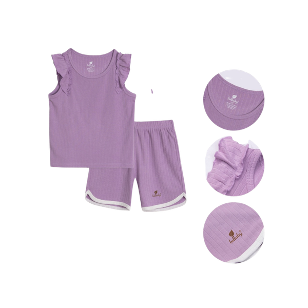 Bộ sát nách bé gái NH837R Lullaby