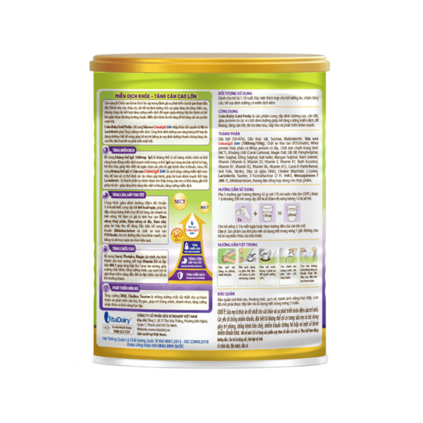 Sữa Colosbaby Gold Pedia (800g) cho bé từ 1-10 tuổi (biếng ăn, thấp còi)