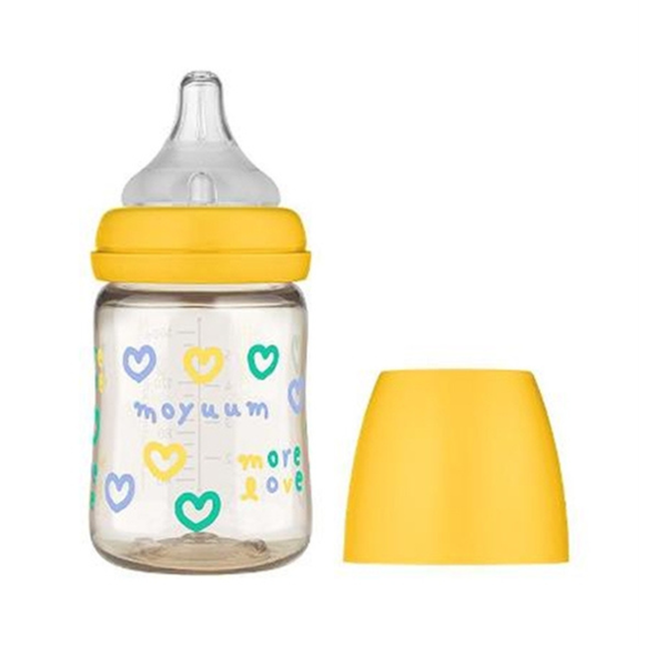 Bình sữa Moyuum hình tim 170ml vàng mã 423