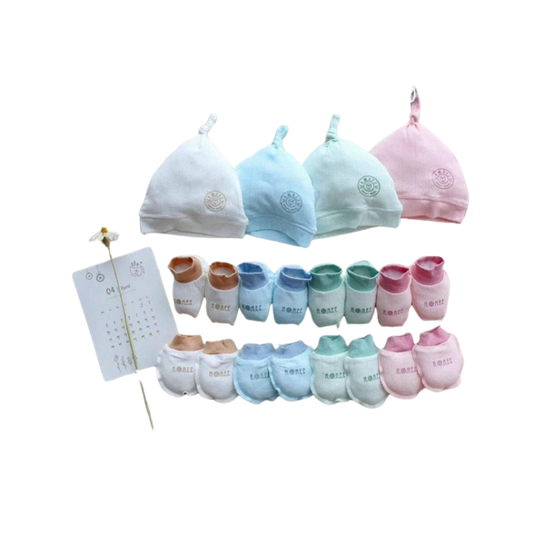 Set mũ bao tay chân phối chỉ Hrnee